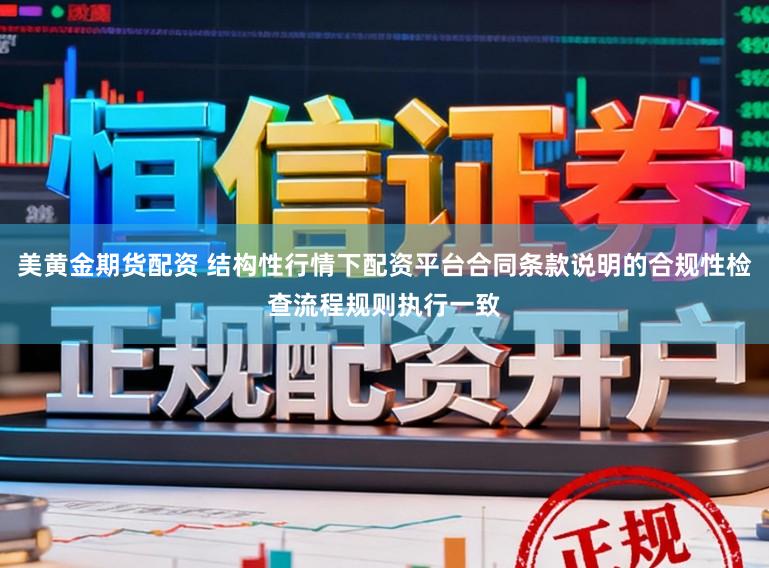 美黄金期货配资 结构性行情下配资平台合同条款说明的合规性检查流程规则执行一致