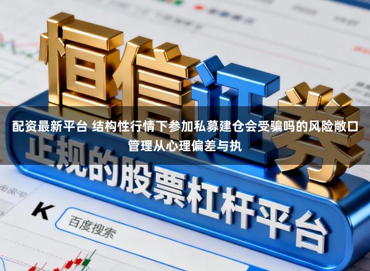 配资最新平台 结构性行情下参加私募建仓会受骗吗的风险敞口管理从心理偏差与执